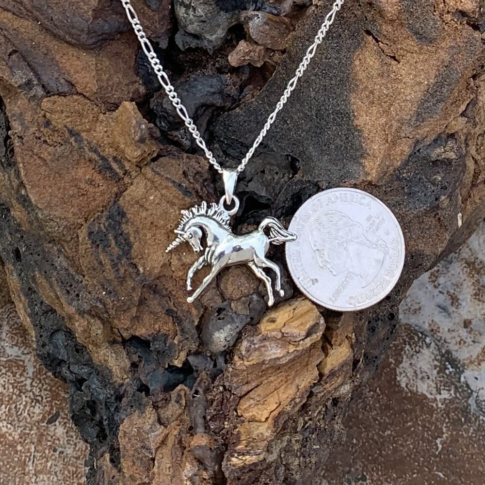 Sterling Silver Unicorn Pendant GLEGood Living Essentials