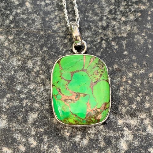 Green Copper Turquoise Pendant GLEGood Living Essentials