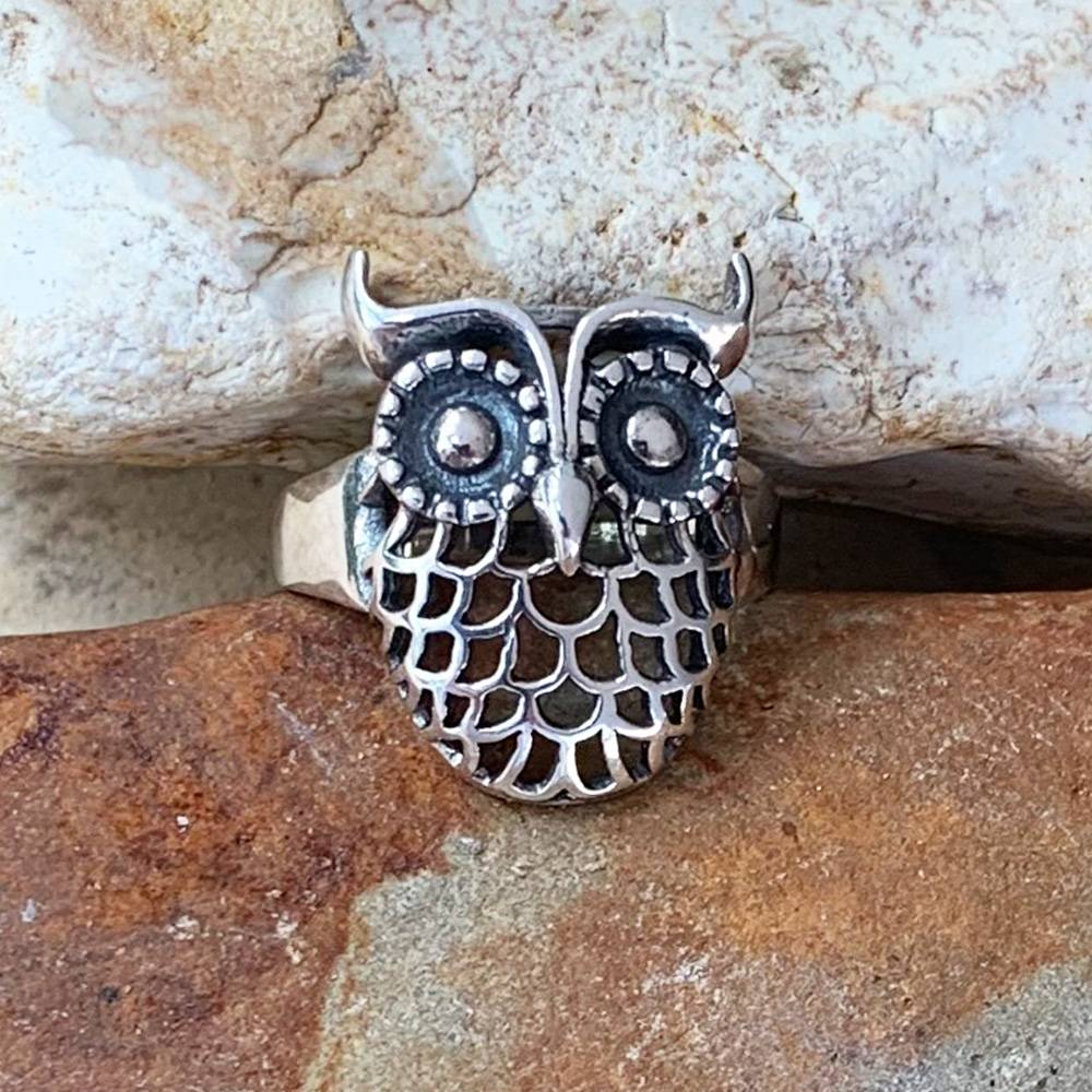 Sterling Silver Owl Ring GLEGood Living Essentials