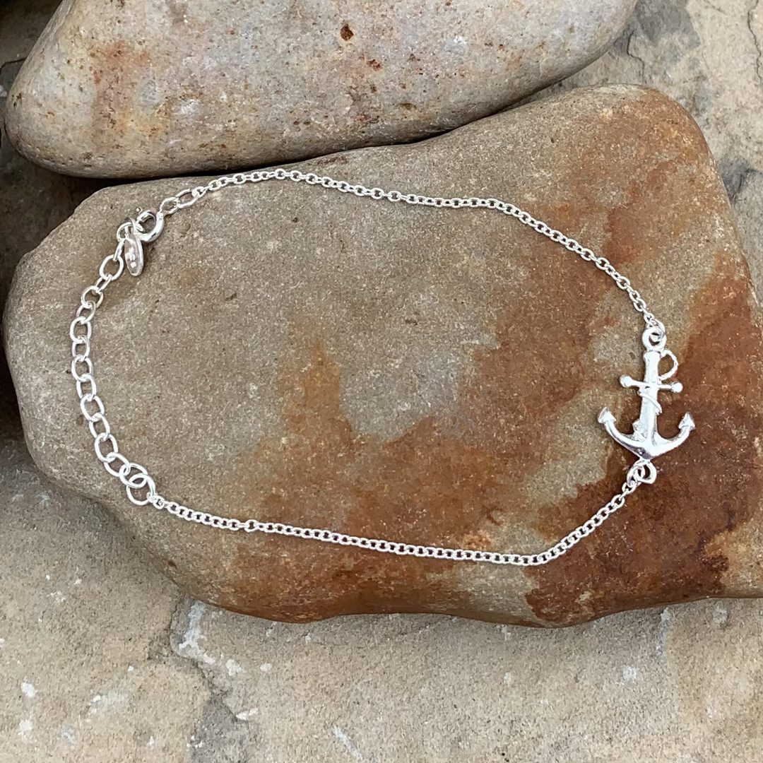 Sterling Silver Anchor Bracelet GLEGood Living Essentials