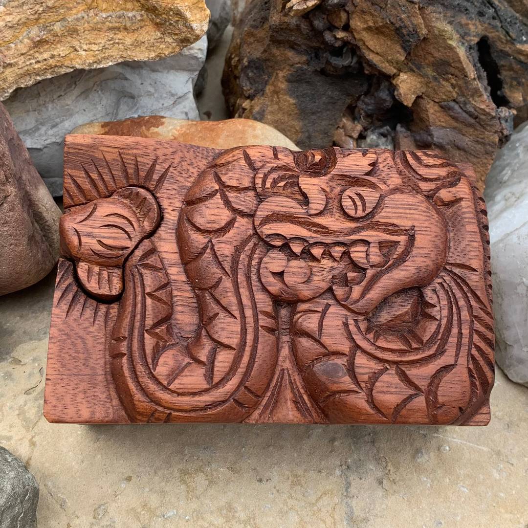 Wooden Dragon Puzzle Box GLEGood Living Essentials
