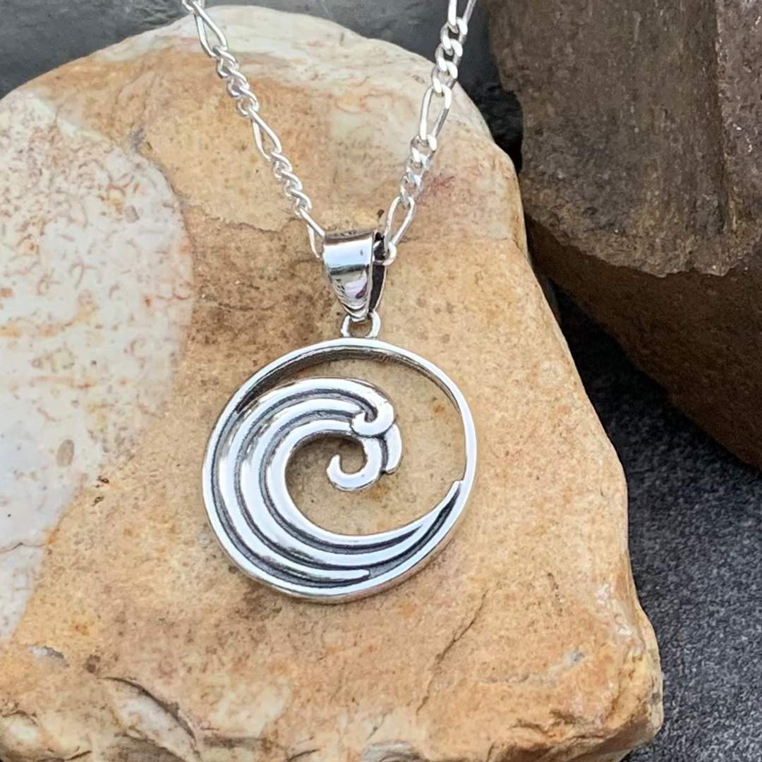 Sterling Ocean Wave Pendant GLEGood Living Essentials