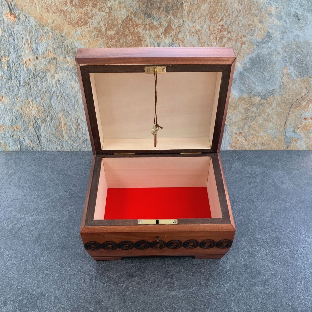 Handcrafted Butterfly Locking Chest GLEGood Living Essentials