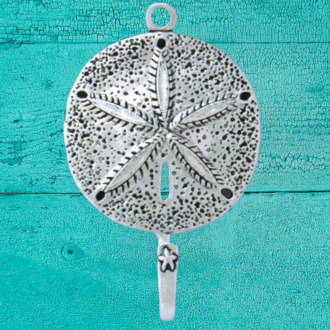 Pewter Sand Dollar Hook GLEGood Living Essentials