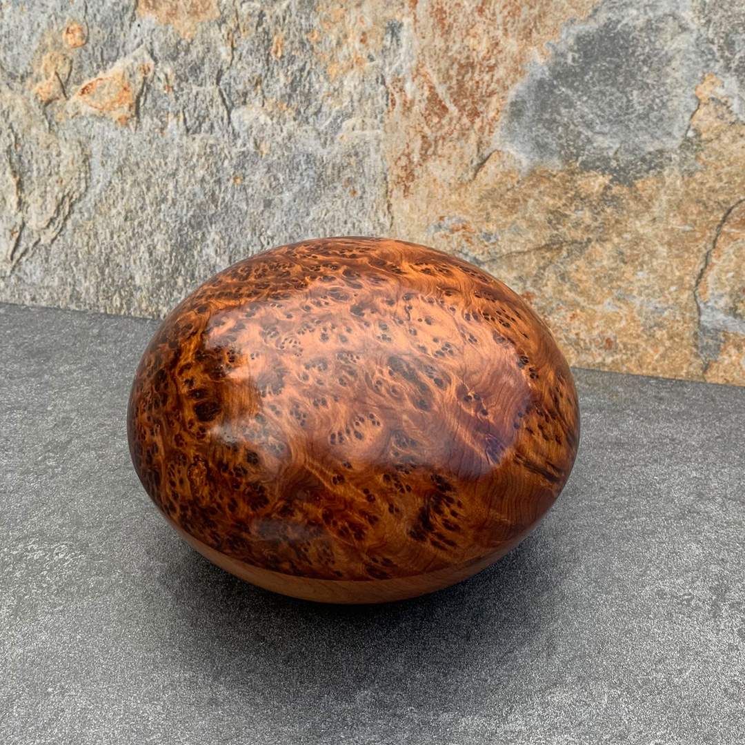 Round Thuya Wood Box GLEGood Living Essentials