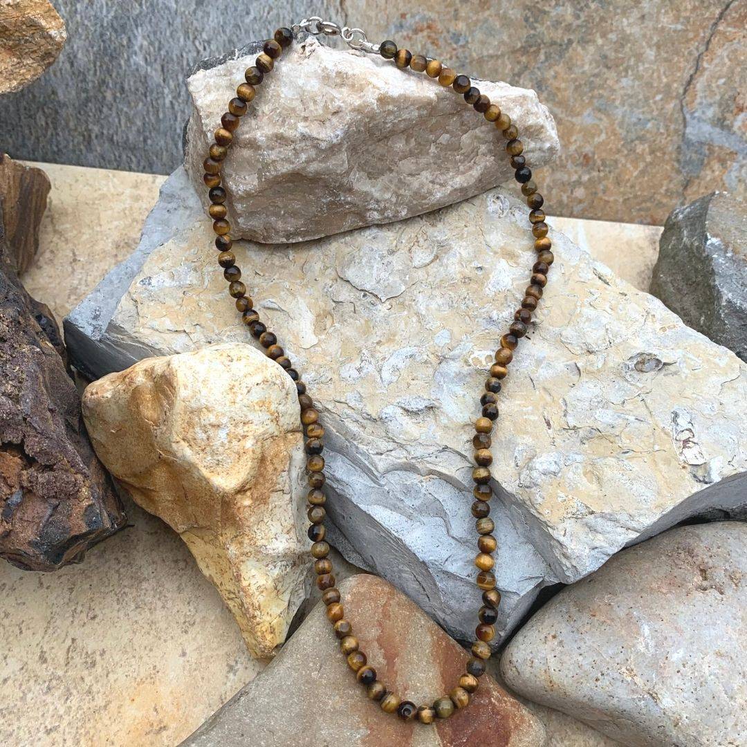 Tigers Eye Bead Necklace GLEGood Living Essentials