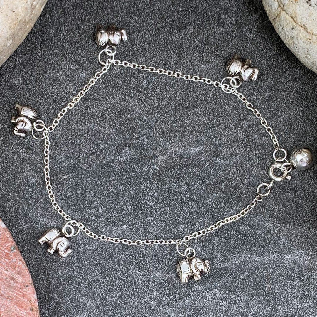 Sterling Silver Elephant Bracelet GLEGood Living Essentials