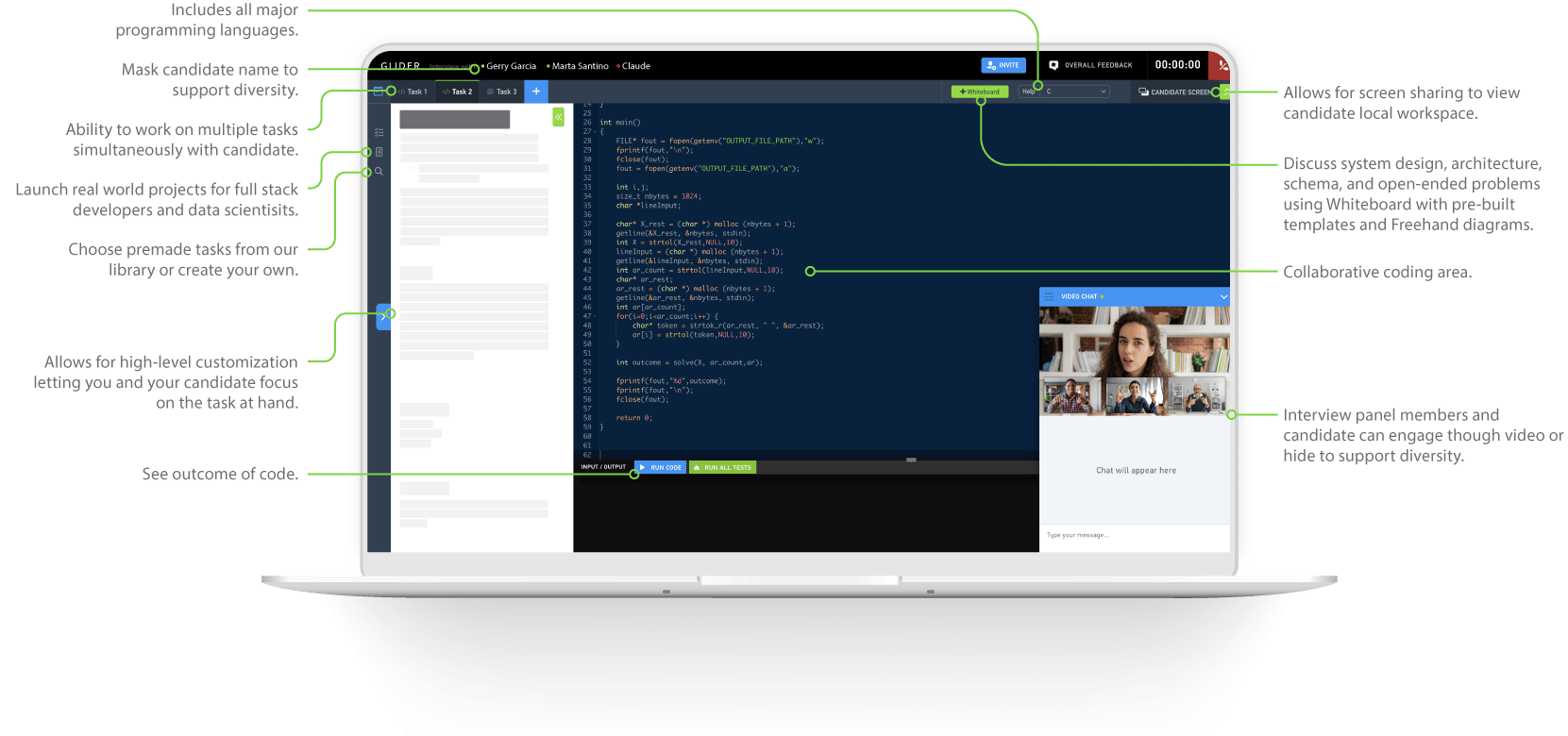 1 Live Coding Interviews Software Glider AI