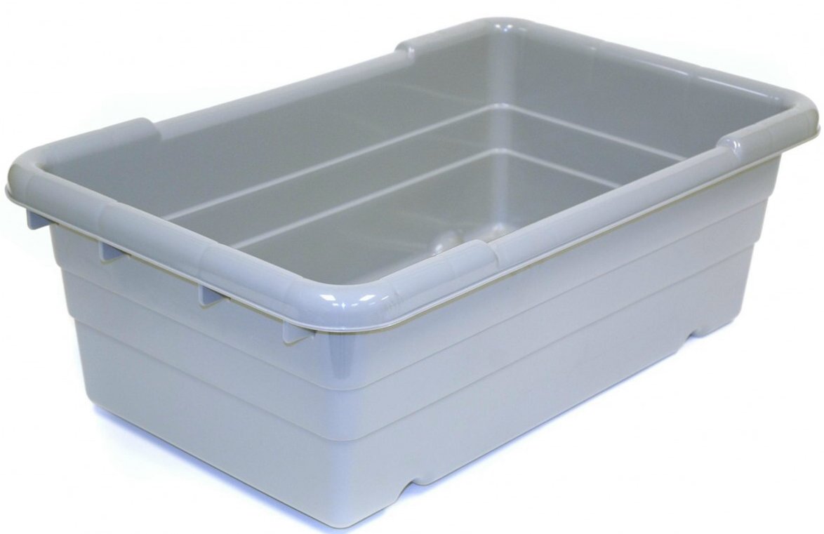 Plastic Meat Lugs & Totes Grey Container 25″x15″x 8″ W'T:10 LB | GL