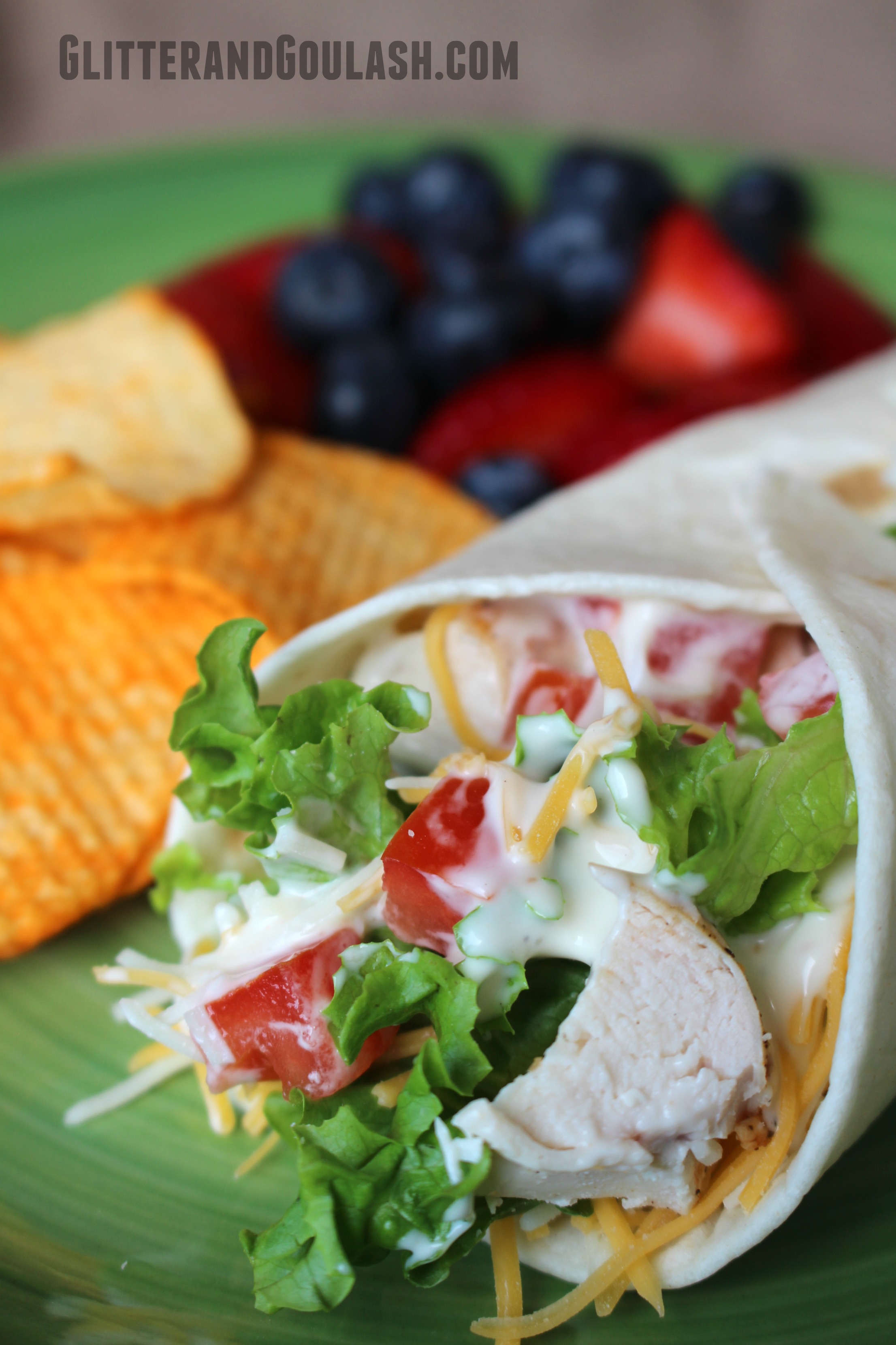 Chicken Ranch Wrap Recipe (lunch idea)