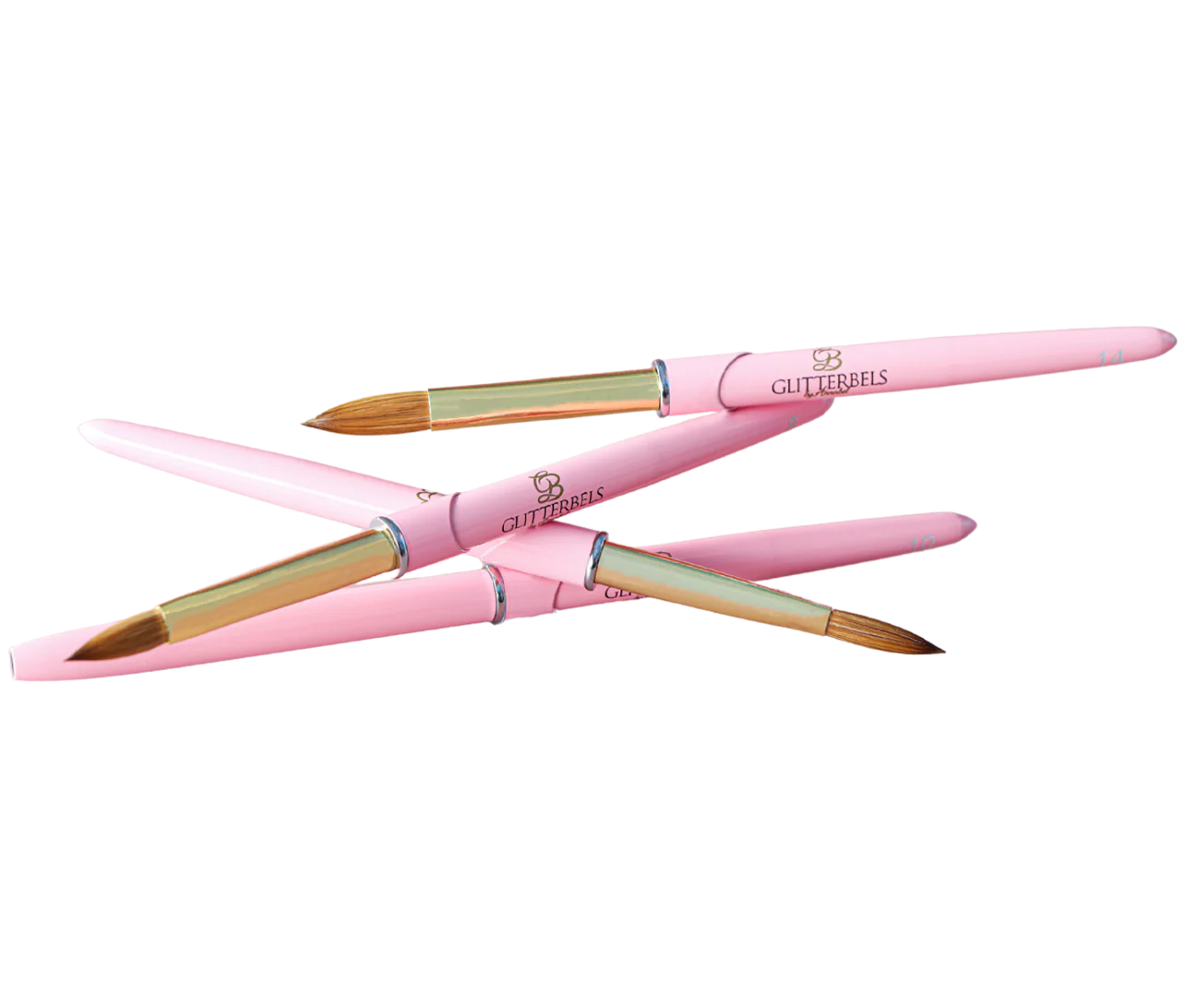 Nail Art Brushes Acrylic & Gel Nail Brushes Glitterbels