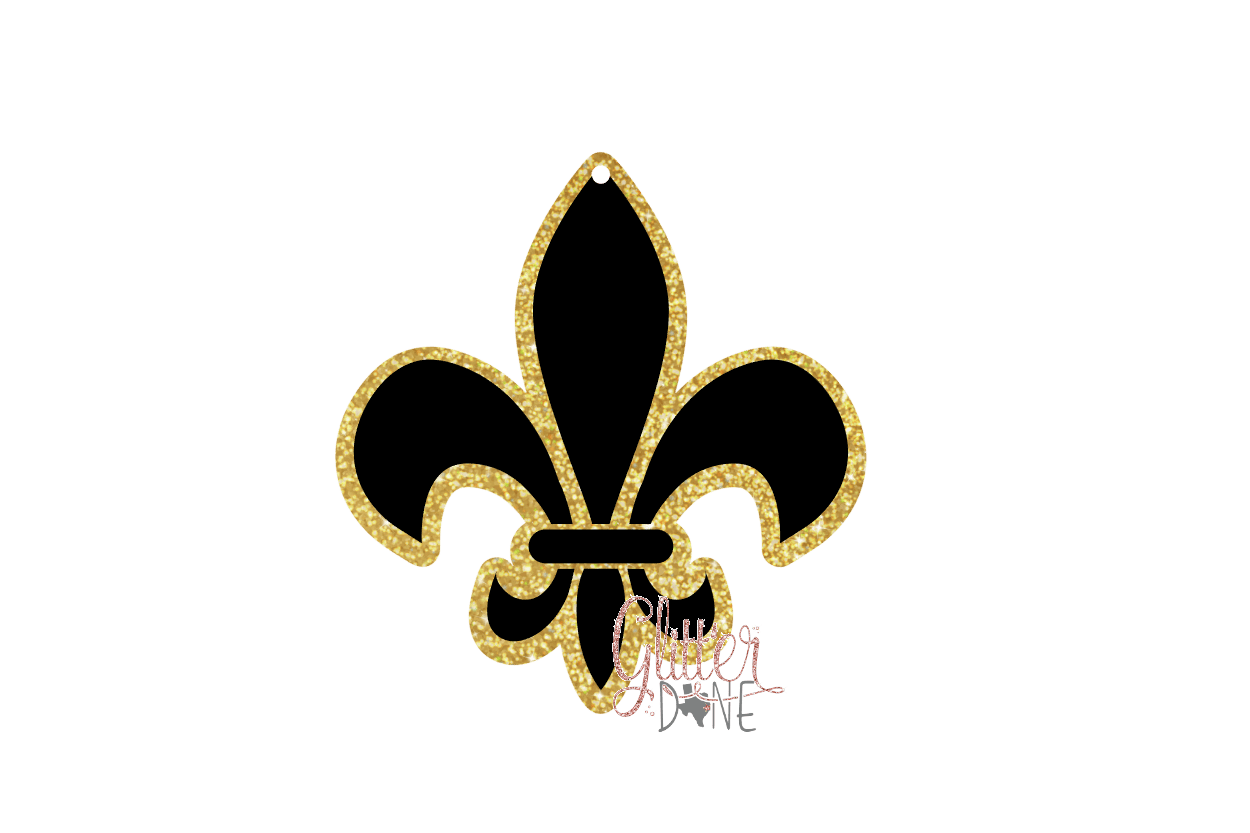 Fleur De Lis Acrylic Blank Glitt 'er Done!, LLC