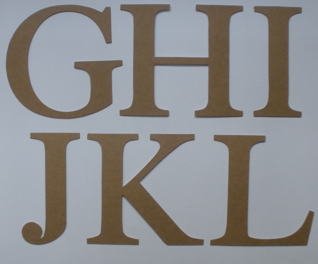 4" ELEGANT FONT Large Alphabet Chipboard Letters Die Cuts 26 Pc eBay