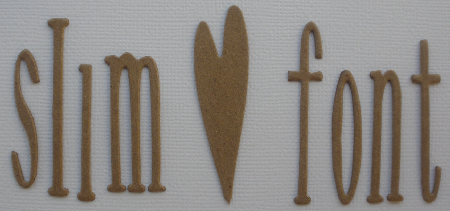 2" SLIM FONT Narrow Lowercase Alphabet Letters Chipboard Die Cuts