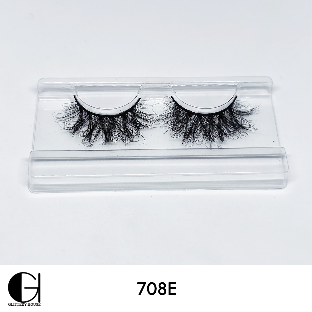 708EF, 18mm22mm Mink Hair Eyelashes GlitteryHouse