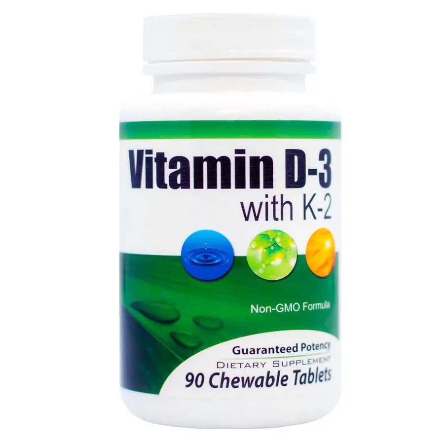 Vitamin D3 (2,000 IU) + K2 GL Nutrition