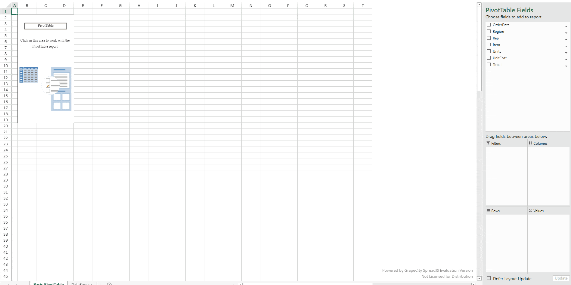 How to Use Pivot Tables with SpreadJS SpreadJS
