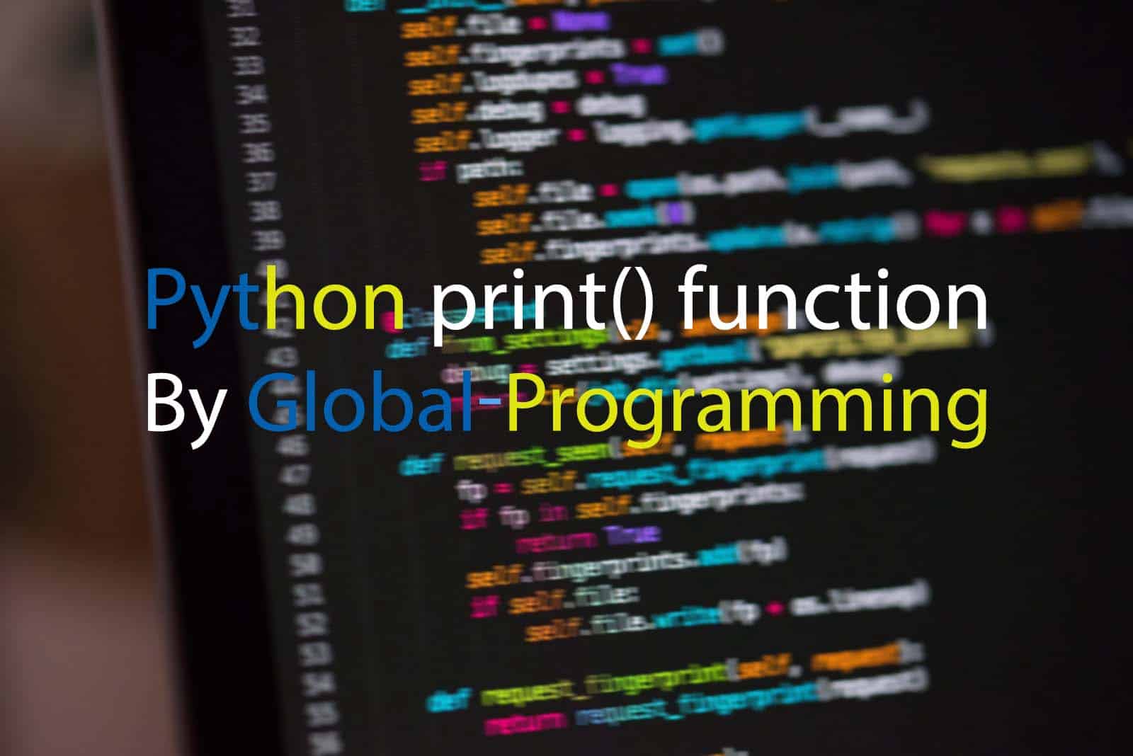 Understanding the Print() Function in Python A Comprehensive Guide