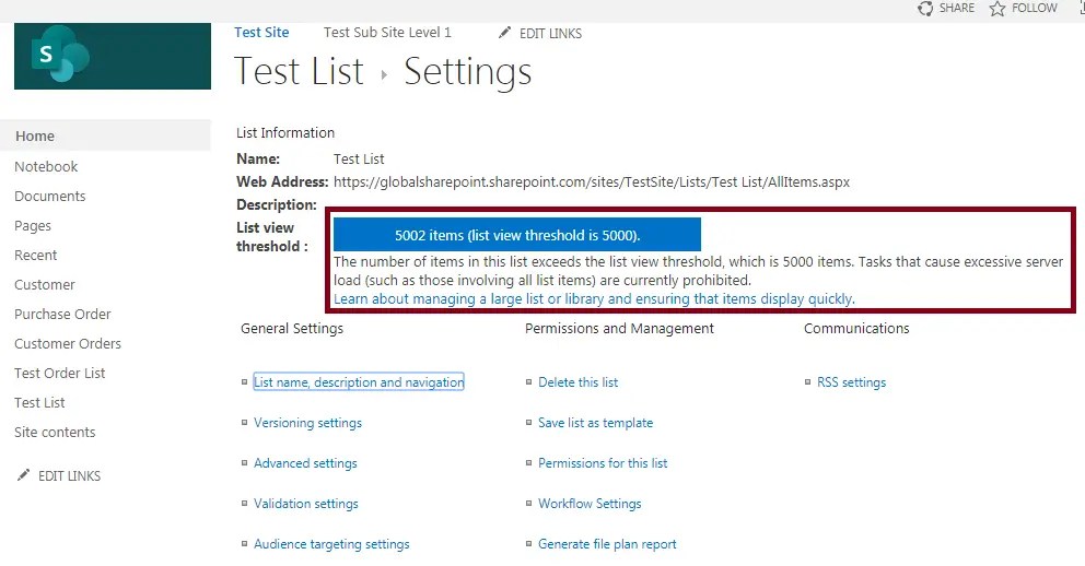 List view threshold error(5000 items issue) in SharePoint OnPremise