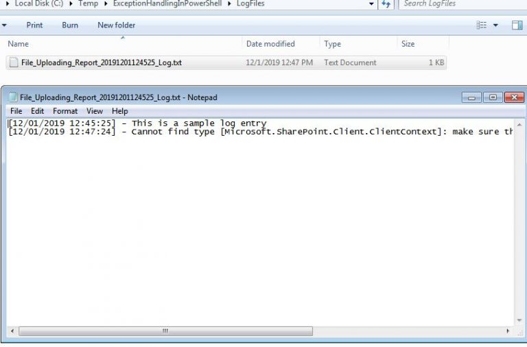 Error exception handling in PowerShell Try catch finally 3 blocks