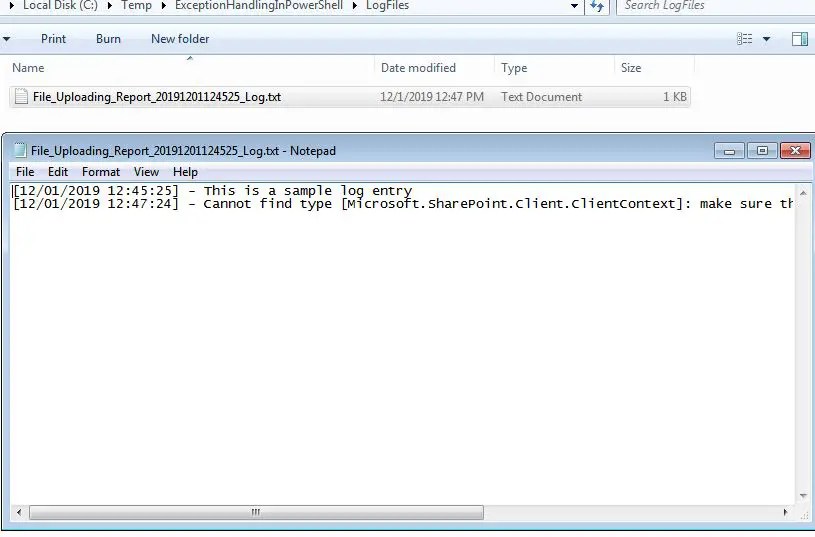 Exception or Error handling in PowerShell Try/Catch/Finally Block