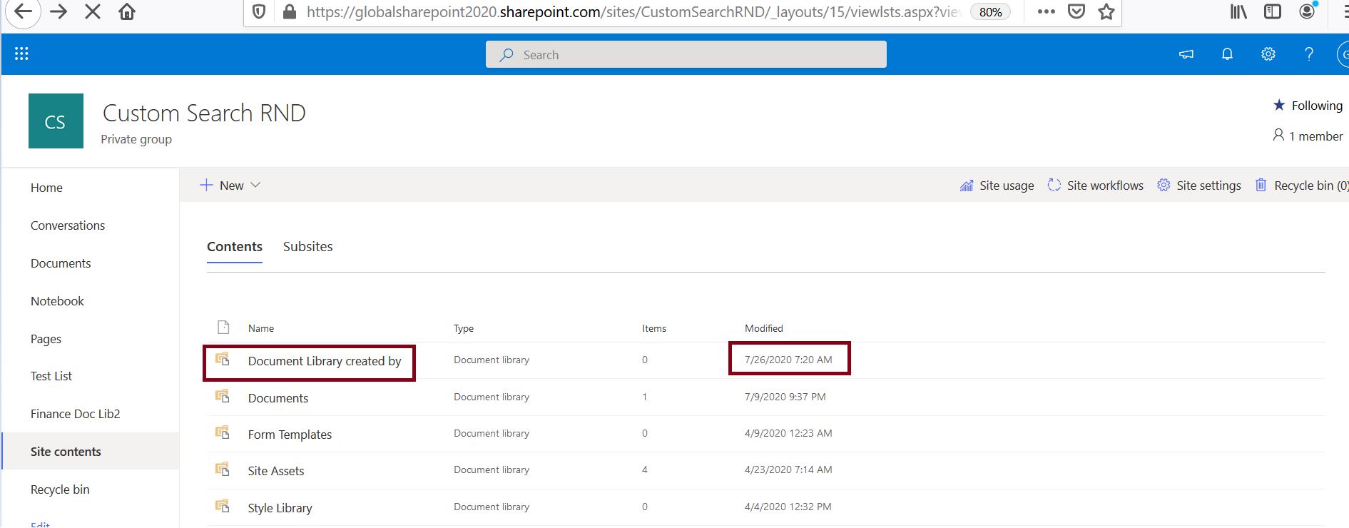 Office 365 How to create document library in SharePoint Online using
