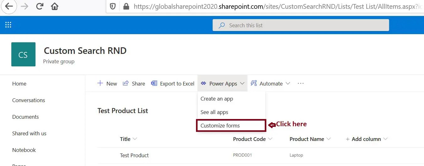 Customize SharePoint List Forms Using PowerApps step by step Office