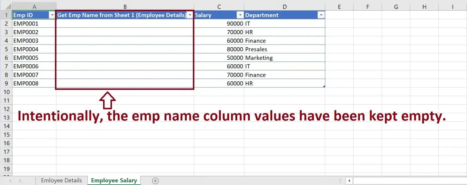 How to populate values in excel from another sheet using vlookup Global SharePoint Diary