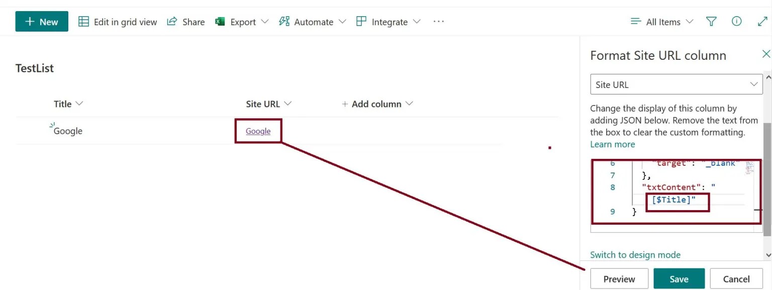 SharePoint Hyperlink in Text Field Convert a single line of text