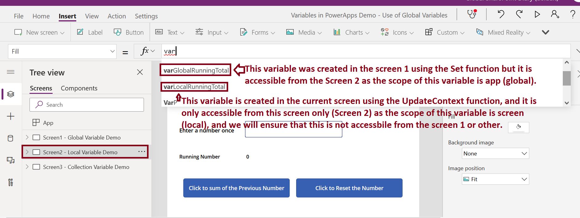 Variables In PowerApps c-sharpcorner.com