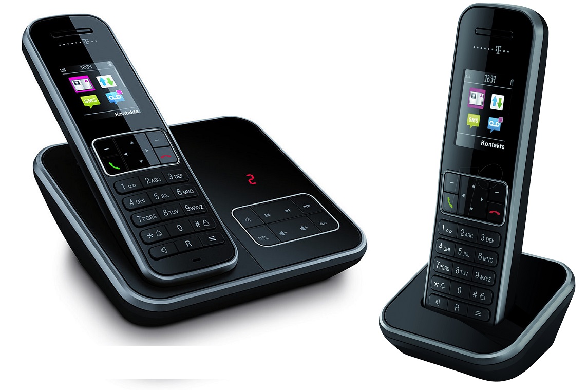 TSinus A406 DUO Schnurlos Telefon mit Anrufbeantworter 2 Handgeräte