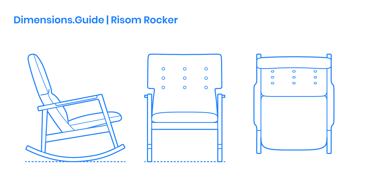 Risom Rocker Dimensions & Drawings Dimensions.Guide