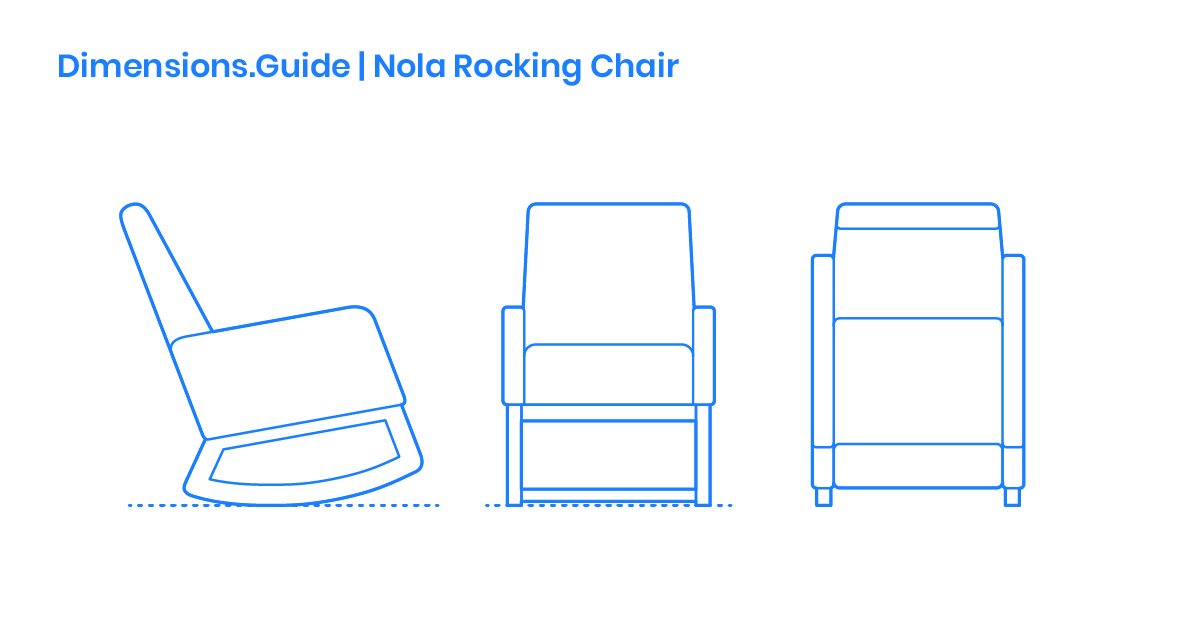 Nola Rocking Chair Dimensions & Drawings Dimensions.Guide