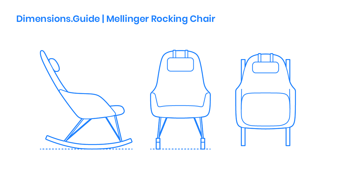 Mellinger Rocking Chair Dimensions & Drawings Dimensions.Guide