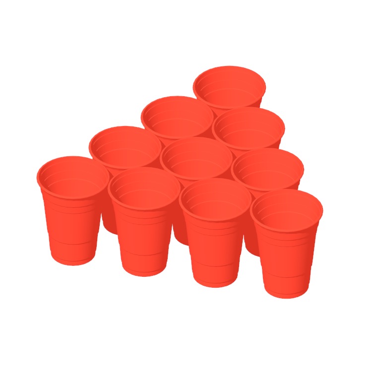Beer Pong Shot Techniques Dimensions & Drawings