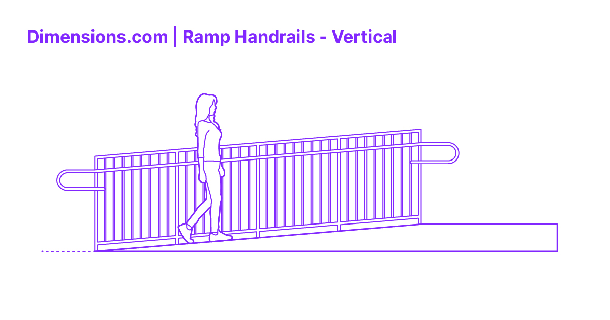 Ramp Handrails Vertical Dimensions & Drawings