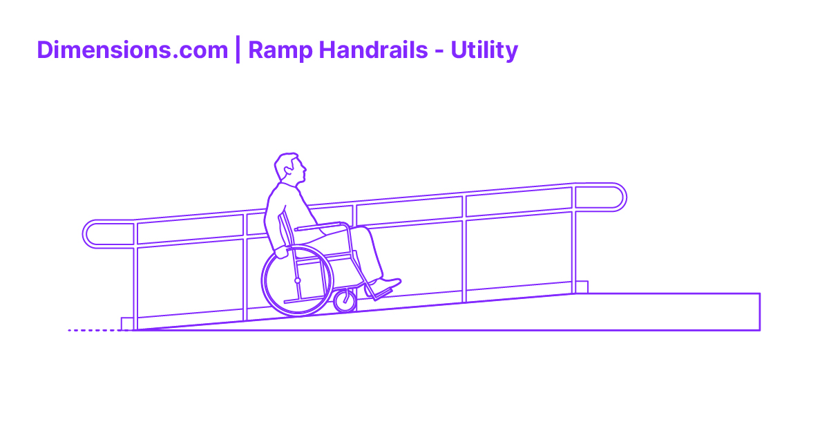 Ramp Handrails Utility Dimensions & Drawings
