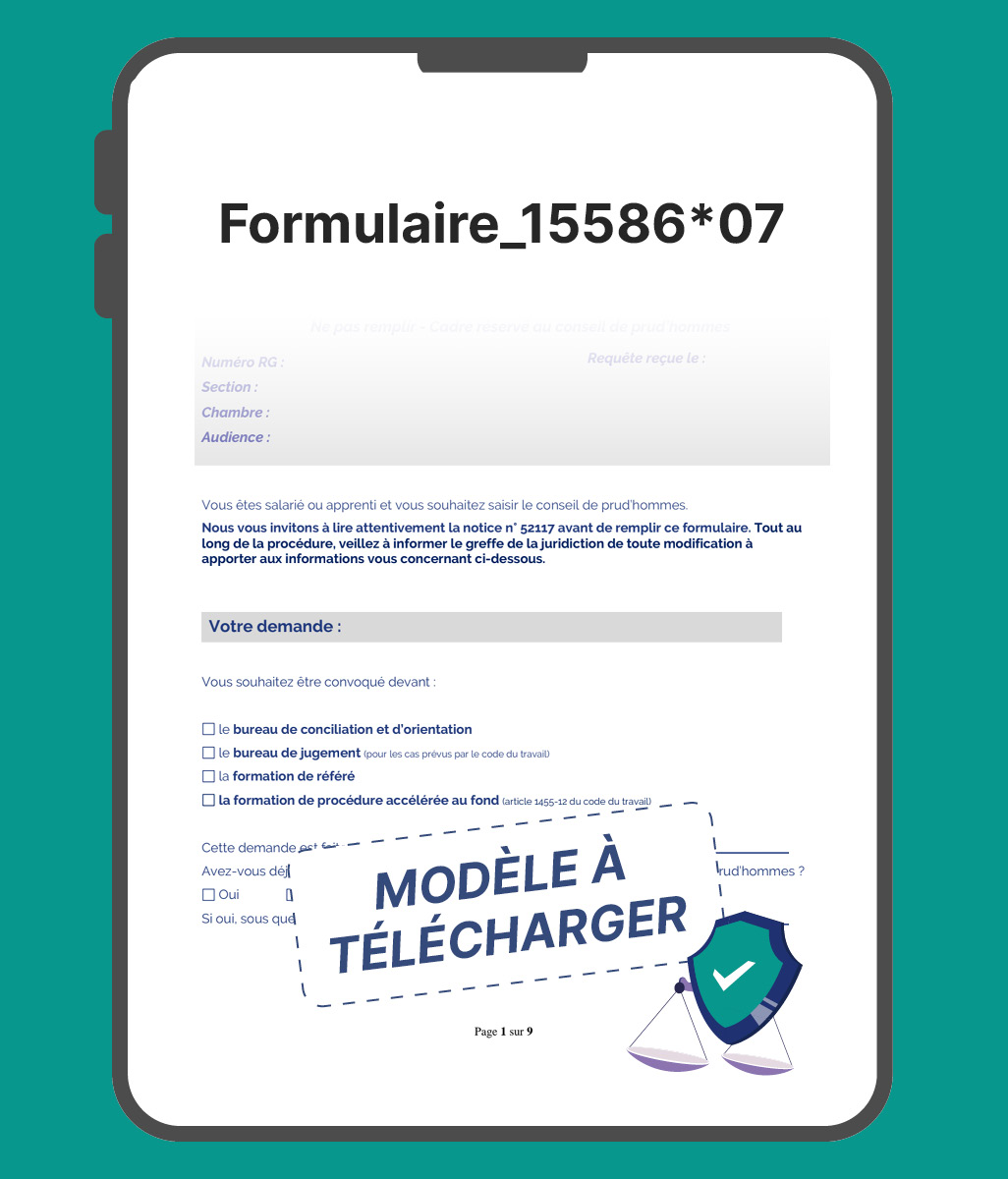 Formulaire_15586*07 Requête aux fins de saisine du conseil de prud