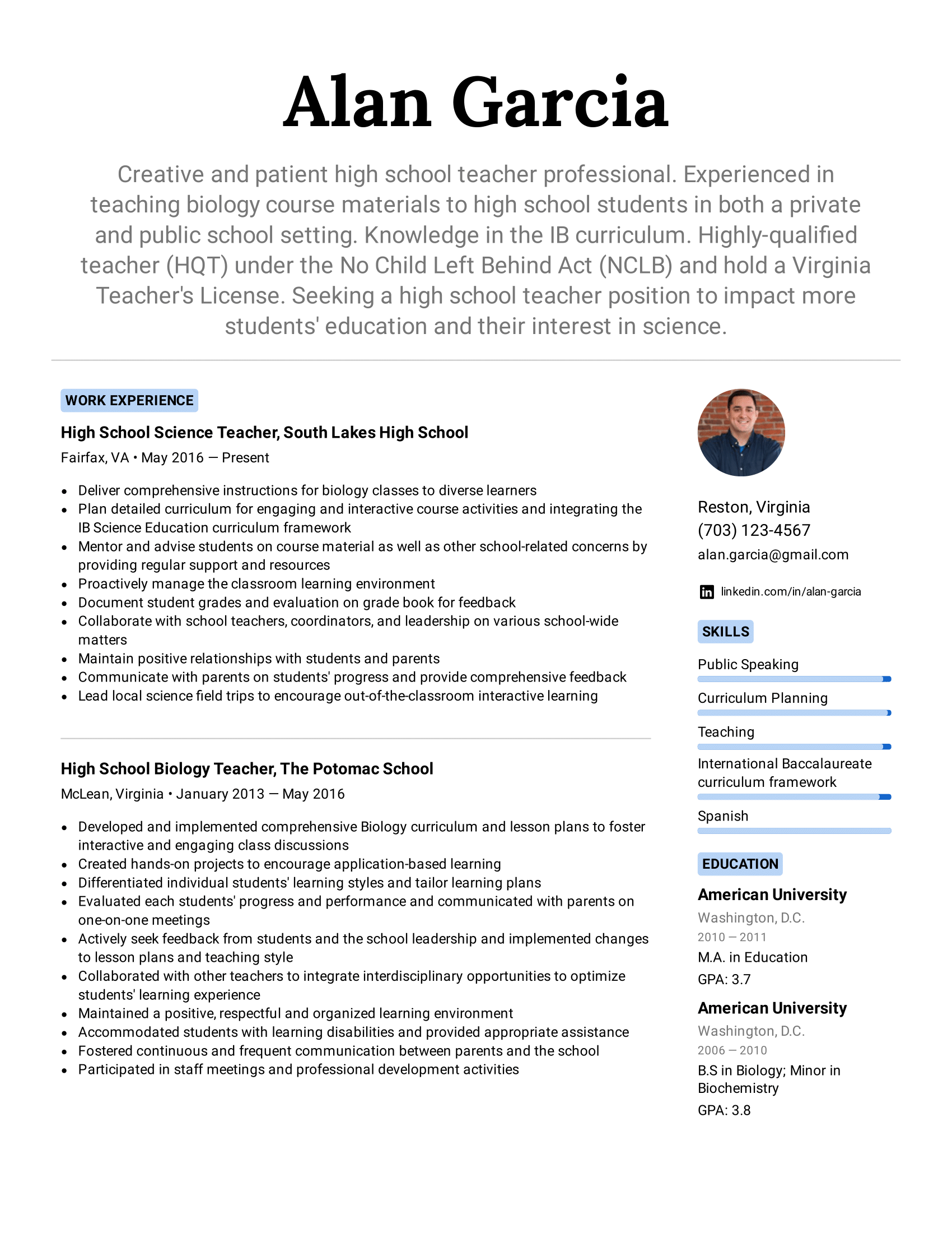 High School Student Resume Template Microsoft Word