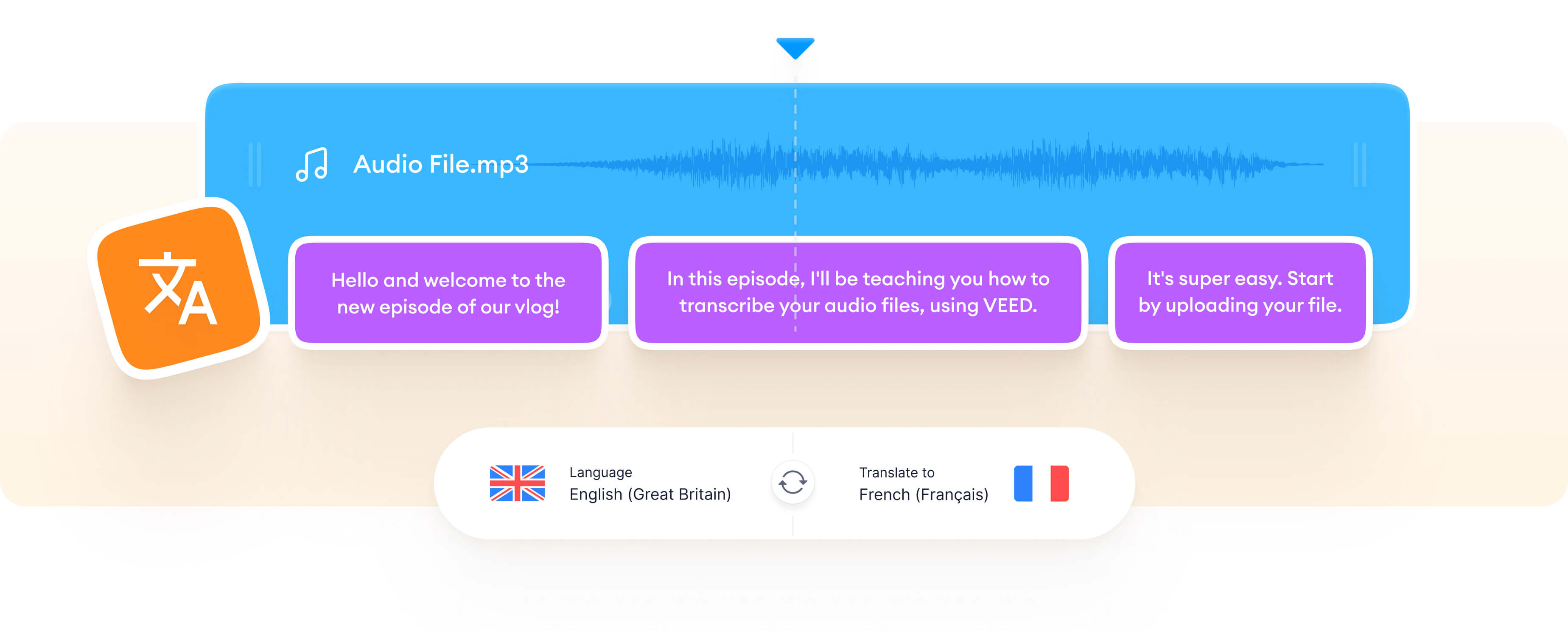 Translate Audio to Text Auto Transcribe & Translate VEED