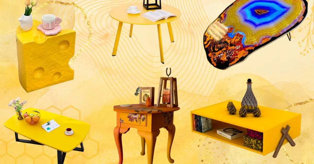 15 Yellow Coffee Tables To Brighten Up Your Living Space