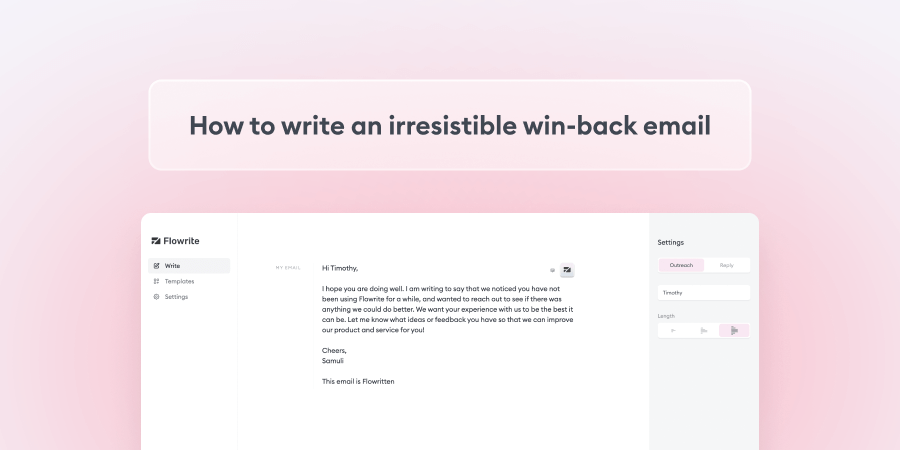 How To Write Irresistible Win-Back Emails With Examples & Template