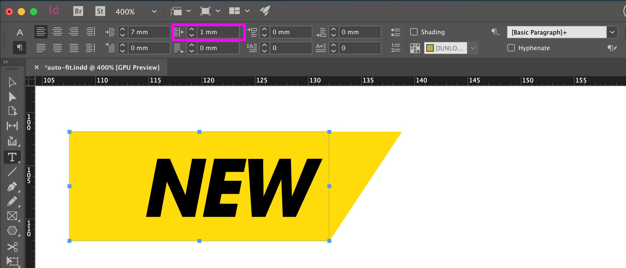 InDesign tutorial create a label that autoadjusts Redokun Blog