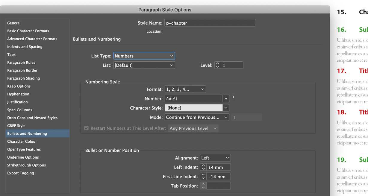 InDesign Numbered List How to create and use it best Redokun Blog