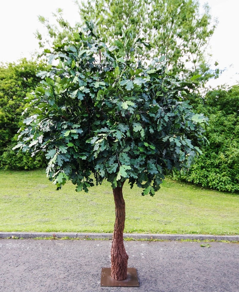 Bespoke Artificial Oak Trees Design Example