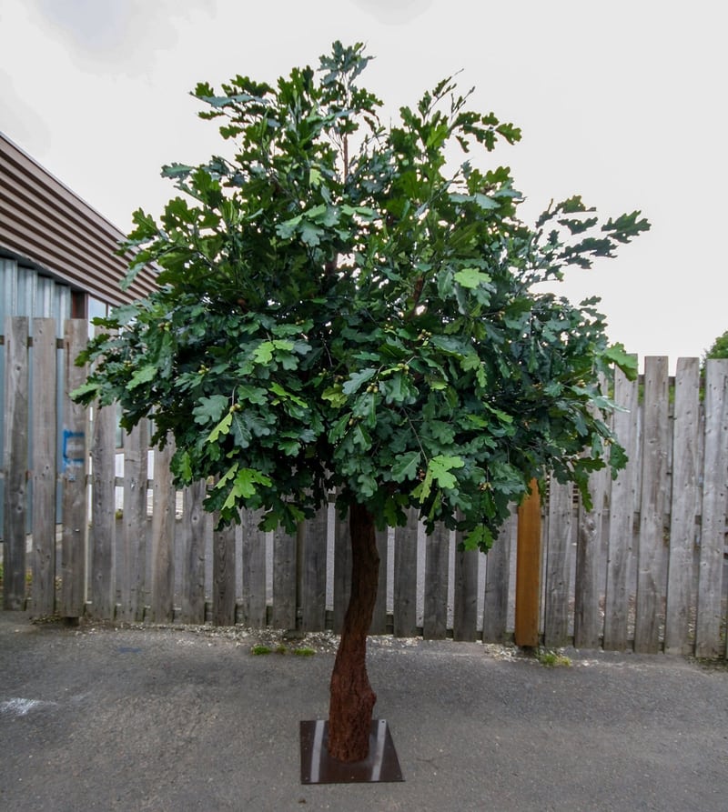 Bespoke Artificial Oak Trees Design Example