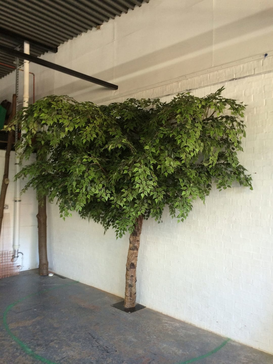 Bespoke Artificial Green Birch Trees Design Example