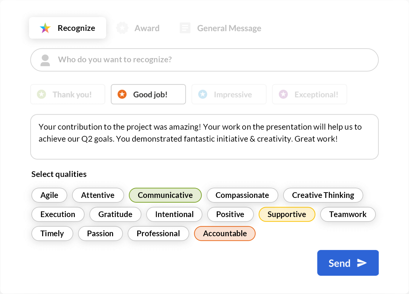 Employee Recognition Platform Kudos® Key Capabilities