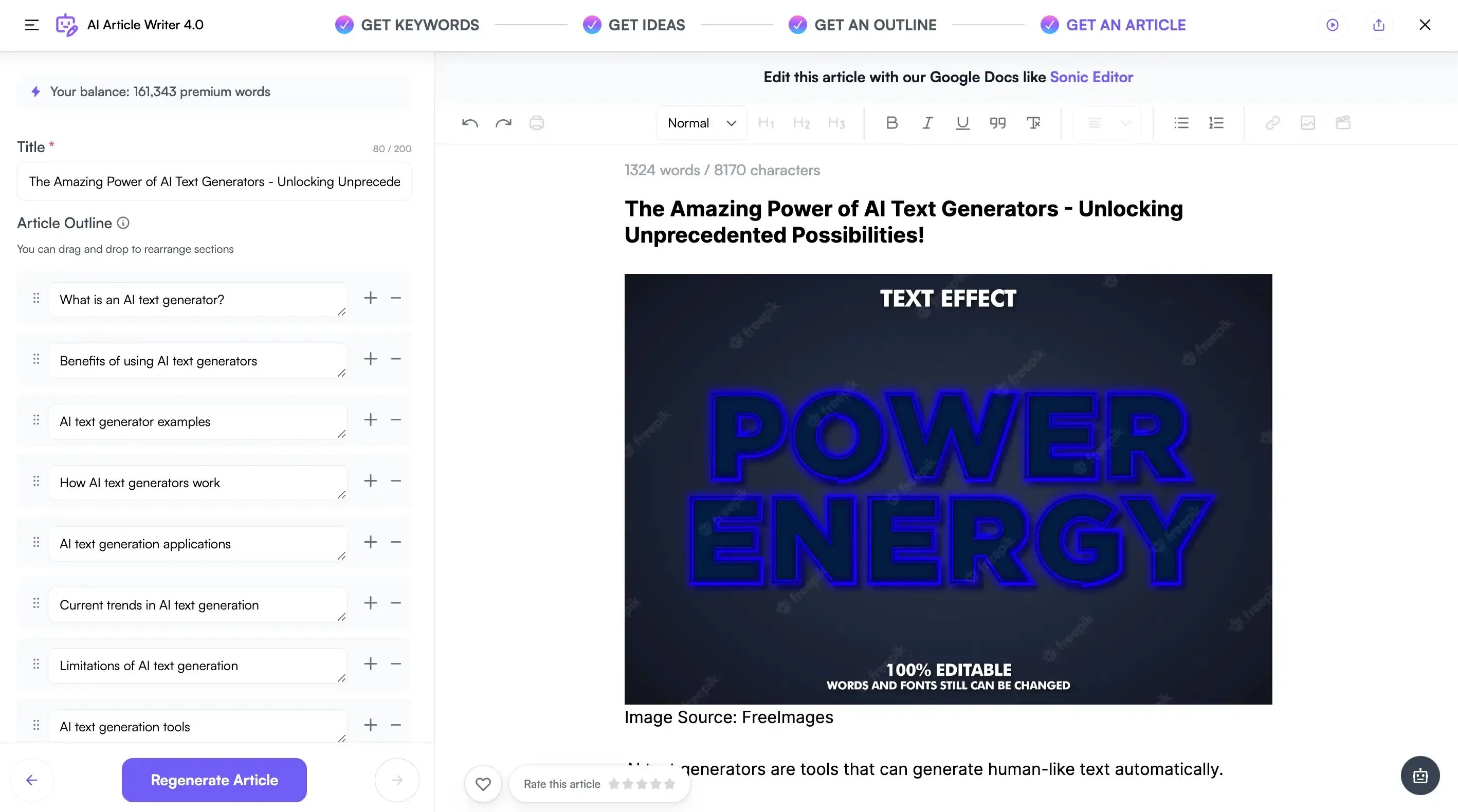 AI Text Generator Generate Any Text For Free