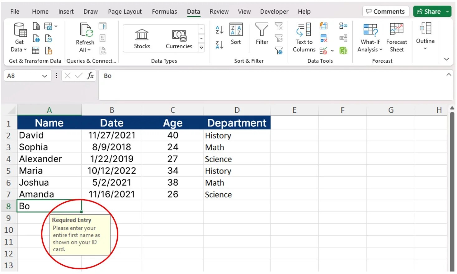 Excel Data Validation (With Examples) Career Principles